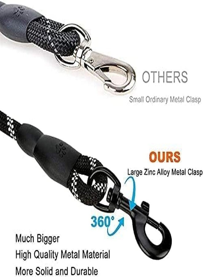 KACHKIT Dog Leash 4FT Nylon Rope Cord Training Pet Walking Leashes for Medium Sized Pet Thick Reflective Heavy Duty Rope with Anti Slip Padded Cord for Dogs, Cats and Pets with Strong Hook - Image 4